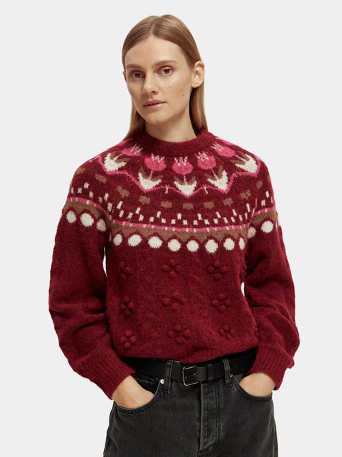 Cable knit Fair Isle sweater - Scotch & Soda AU