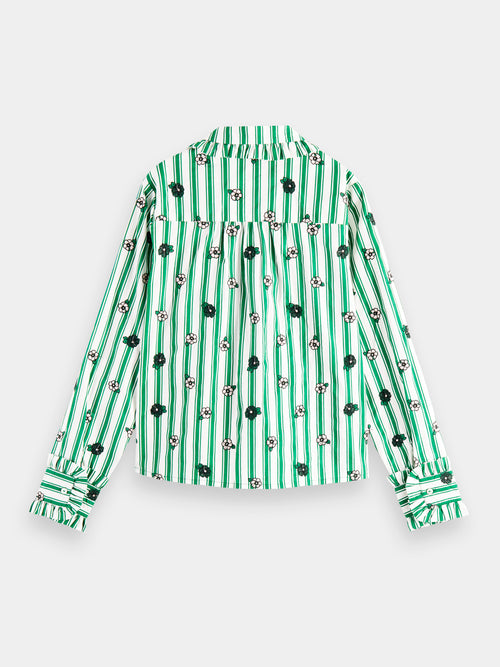 Striped organic cotton shirt - Scotch & Soda AU