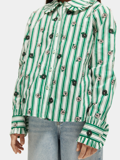 Striped organic cotton shirt - Scotch & Soda AU