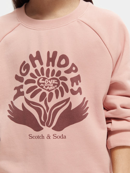 Oversized artwork crewneck sweatshirt - Scotch & Soda AU