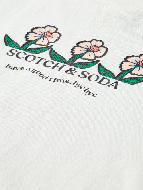 Knotted relaxed-fit artwork T-Shirt - Scotch & Soda AU