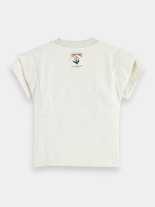 Short-sleeved organic heavy-jersey artwork T-shirt - Scotch & Soda AU