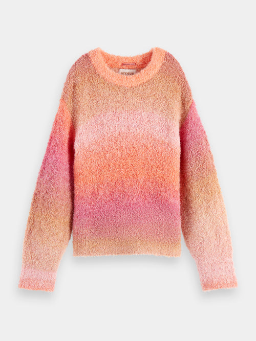 Relaxed fit multi-coloured fuzzy sweater - Scotch & Soda AU