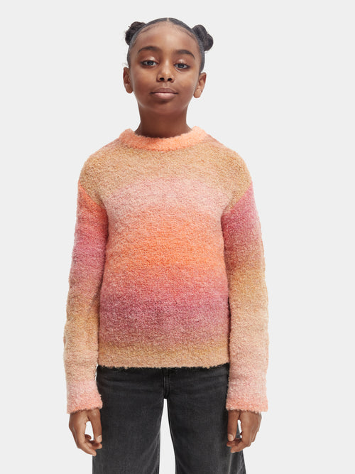 Relaxed fit multi-coloured fuzzy sweater - Scotch & Soda AU