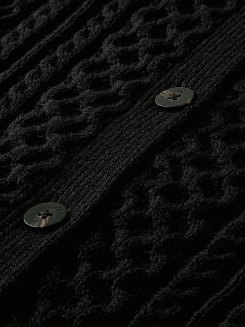 Lattice cable knit cardigan - Scotch & Soda AU