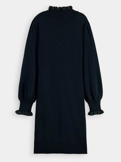 Fitted knit midi-length long-sleeve dress - Scotch & Soda AU