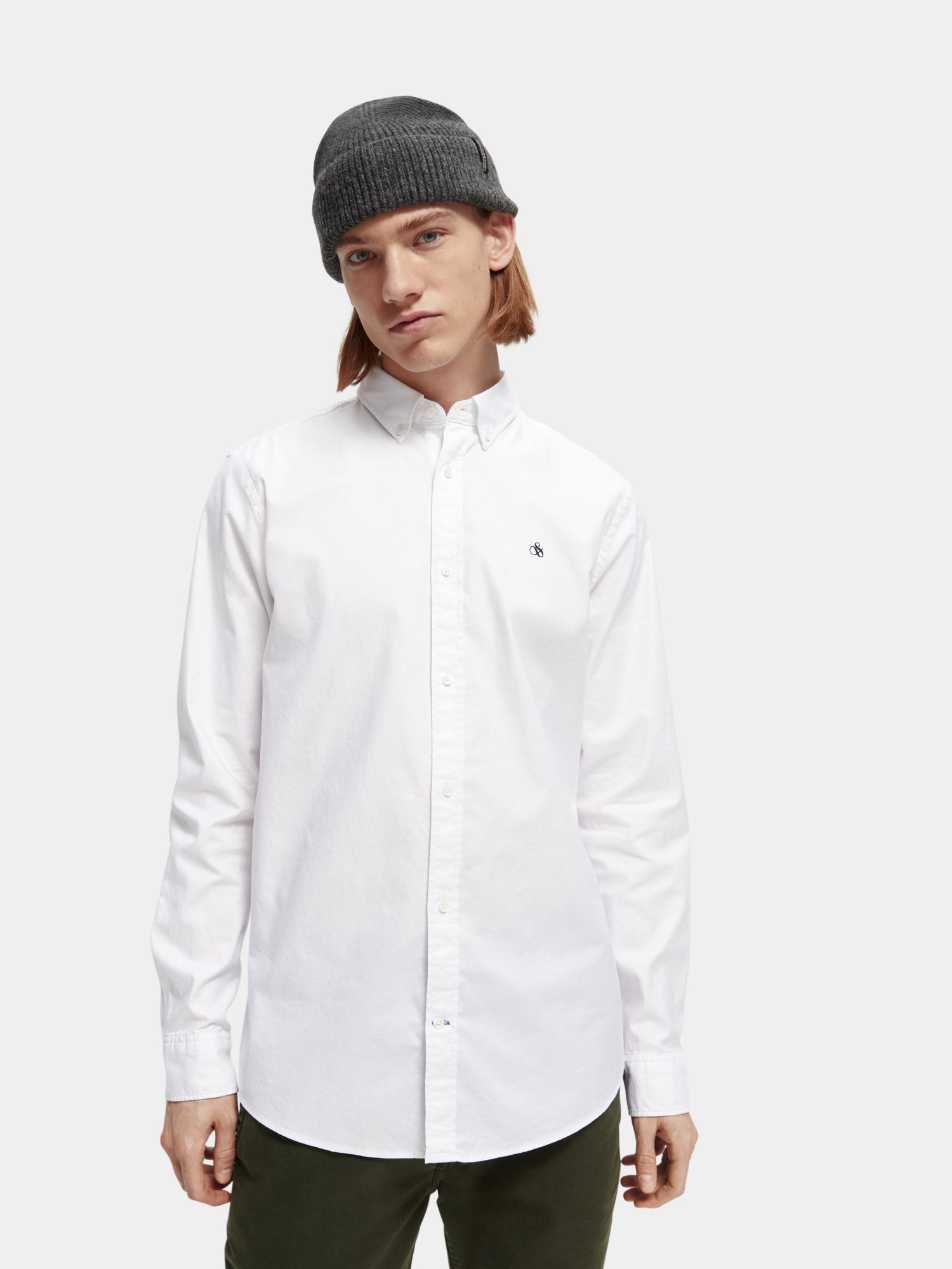 Organic cotton/elastane oxford shirt - Scotch & Soda AU