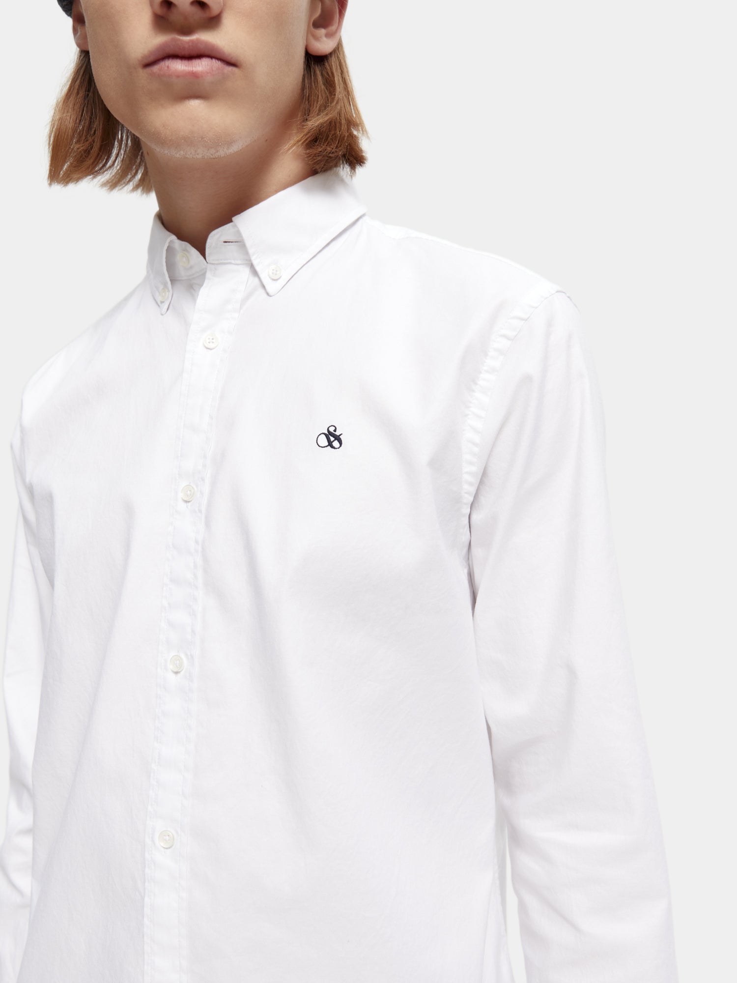 Organic cotton/elastane oxford shirt - Scotch & Soda AU