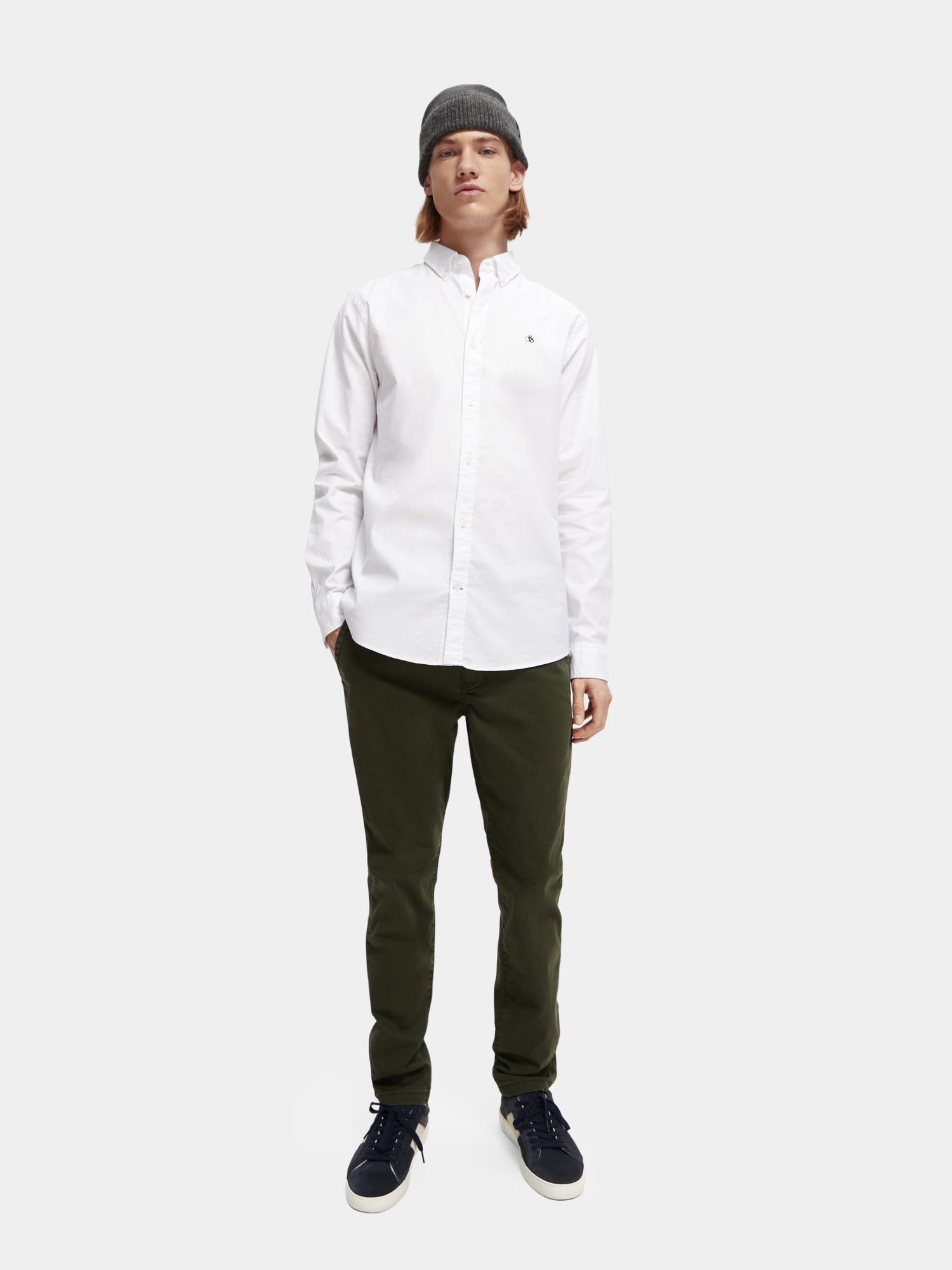 Organic cotton/elastane oxford shirt - Scotch & Soda AU