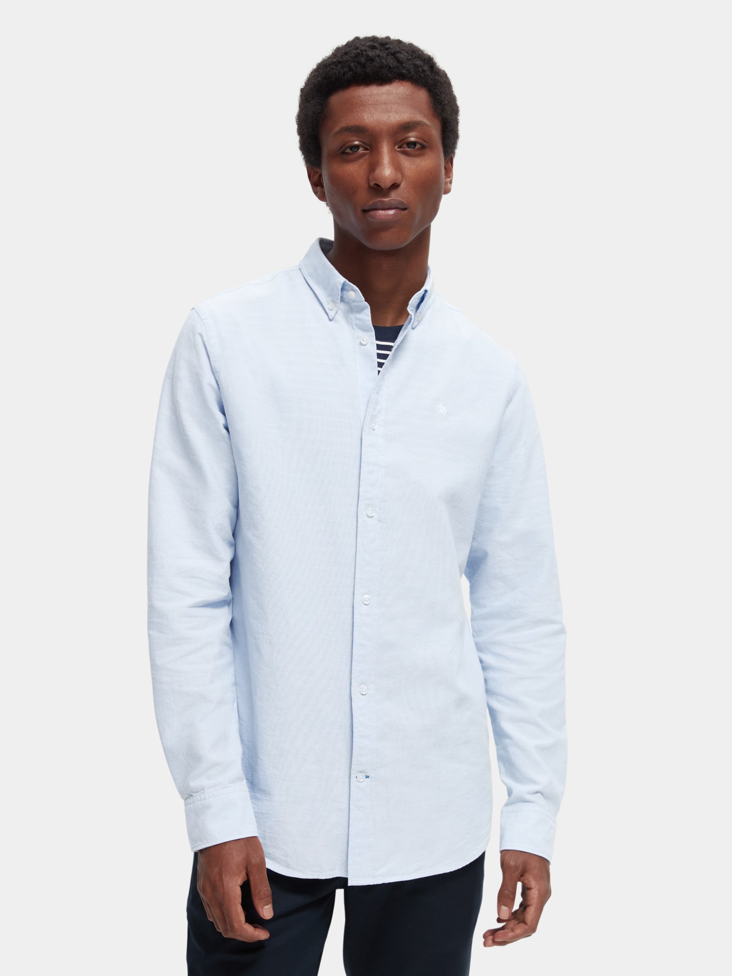 Organic cotton/elastane oxford shirt - Scotch & Soda AU